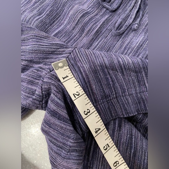 NWOT Time & Tru Size XL Blue Linen Blend Comfy Pull On Drawstring Shorts Pockets - Picture 12 of 12